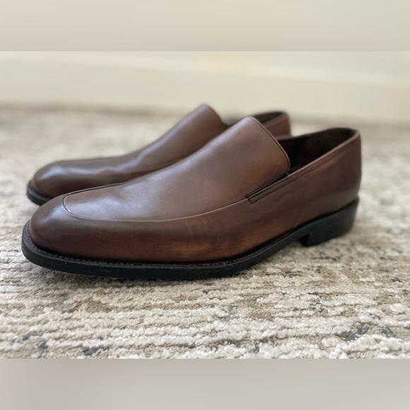 BANANA REPUBLIC Loafers Mens 11.5 M Brown Leather Slip On Shoe Dress Made Italy - Picture 9 of 9